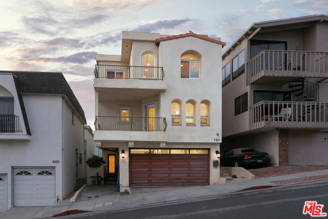  5 Street, at dusk.