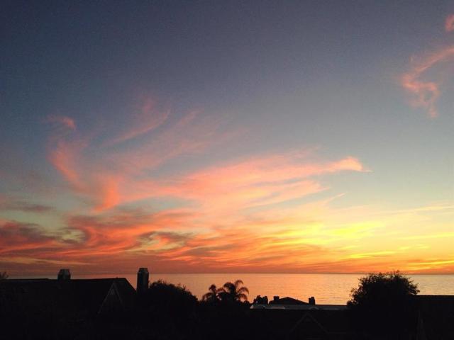 From the rooftop deck. Amazing sunsets and after glows!