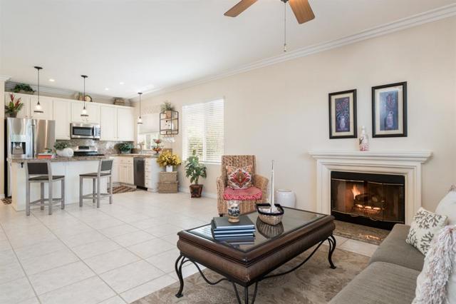 Family Room with Fireplace and Kitchen