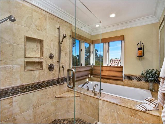 Beautifully appointed Master Bath with a spa-like feeling.