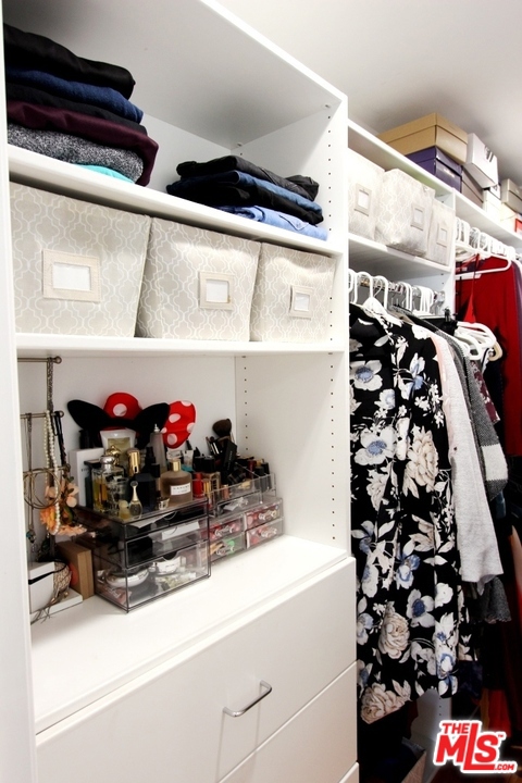 CABINETS AND SHELVES IN CLOSET