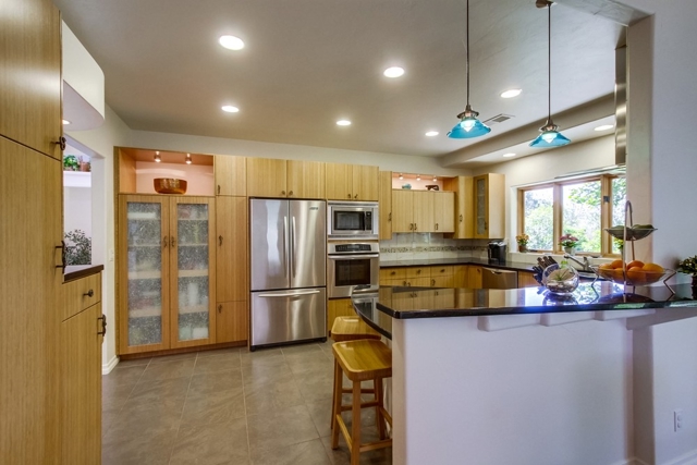 Kitchen looking outside