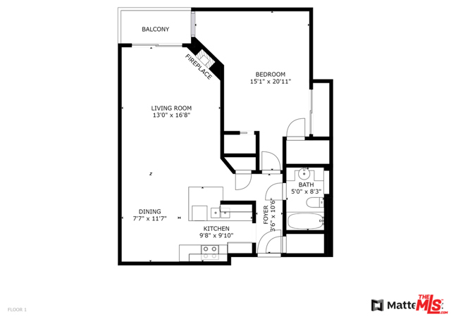 1 Bed Home for Sale in West Hollywood, California
