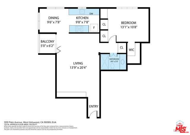 1 Bed Home for Sale in West Hollywood, California