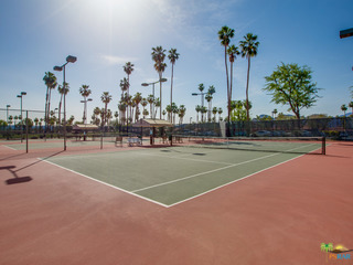 Courts located near clubhouse