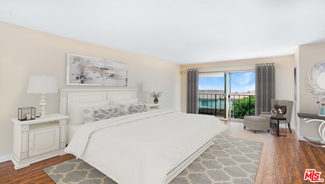 Primary Suite - Private Ocean View Balcony - Virtually Staged