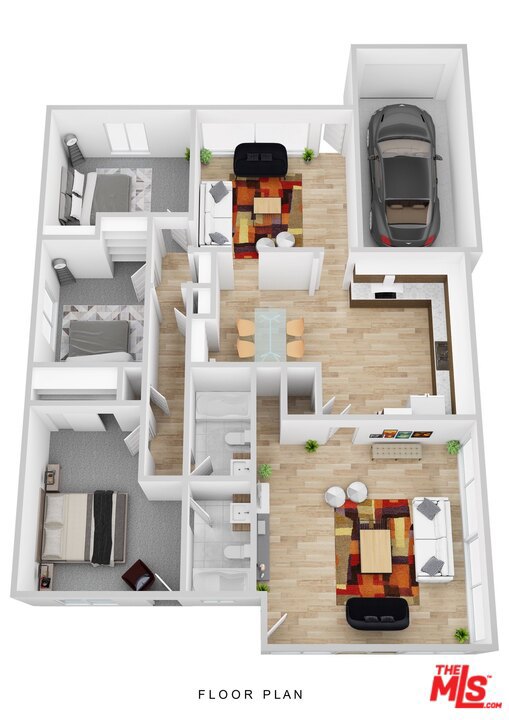 D Virtually Staged Floorplan