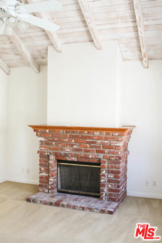 Master bedroom fireplace