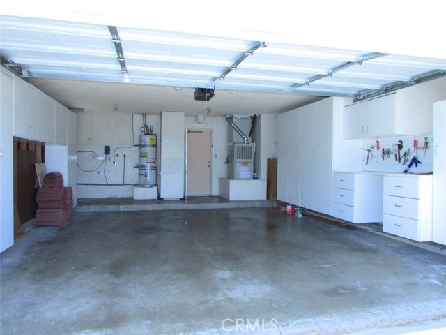 garage with many cabinets