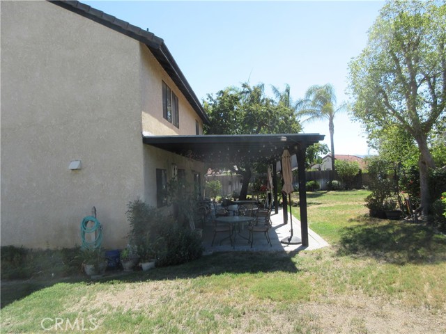 Side Yard View of Patio