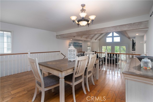 Spacious dining area