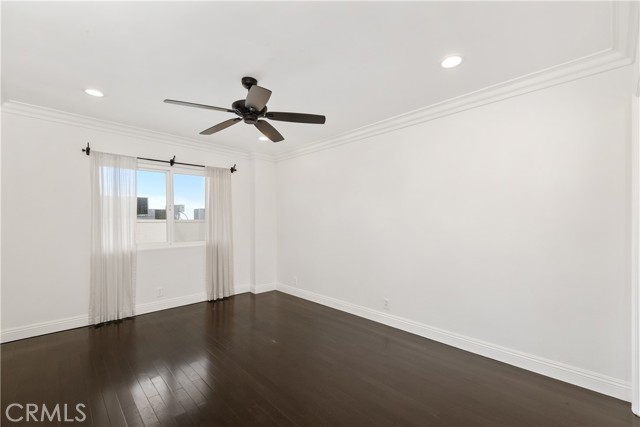 bedroom with south facing window