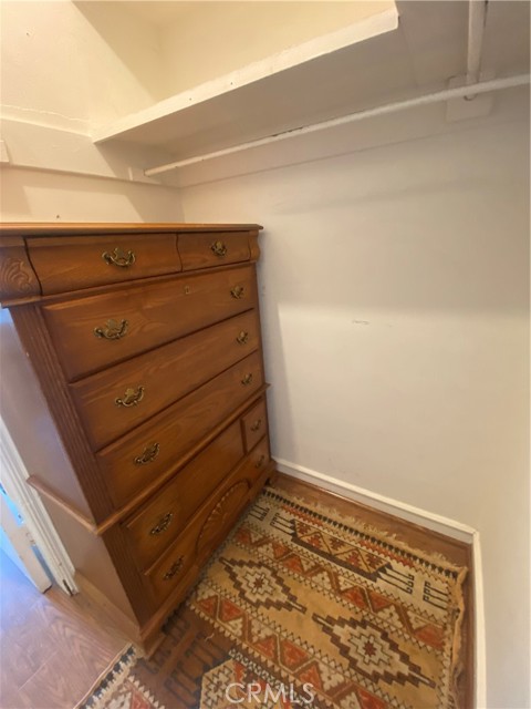 6 drawer chest in walk-in closet.
