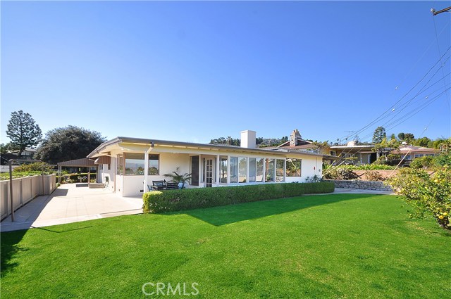 Large back yard and side yard.