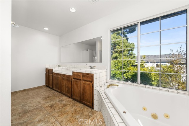 Upstairs master bathroom