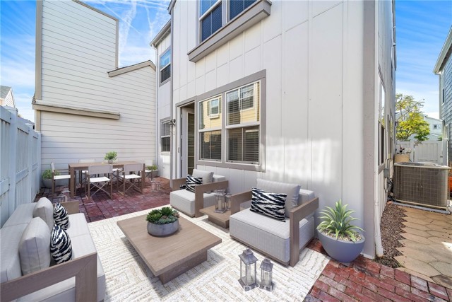 Private rear patio * virtually staged