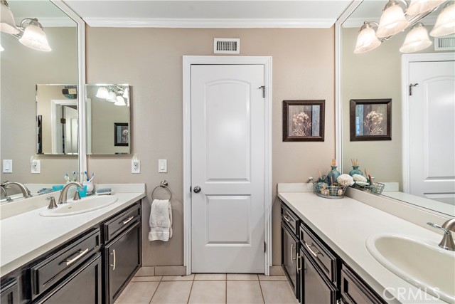 Extended hall bathroom