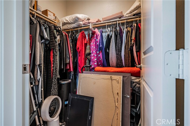 Downstairs walk-in closet.