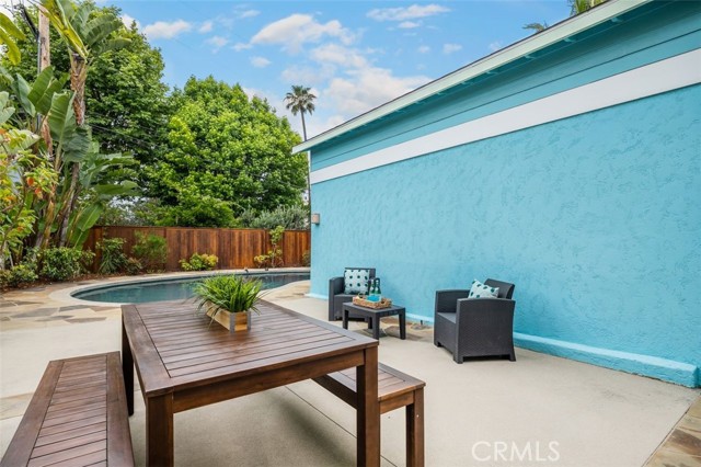 patio area off of family room
