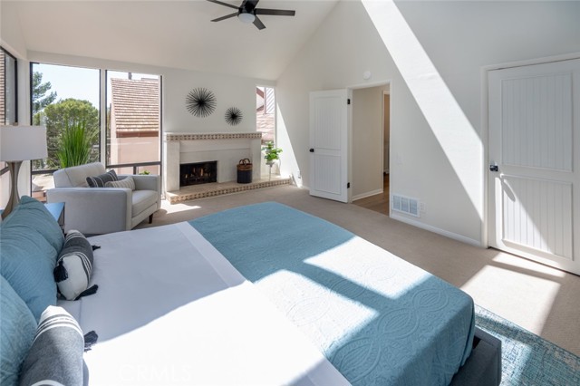 Vaulted ceiling and lots of natural light in this airy retreat.