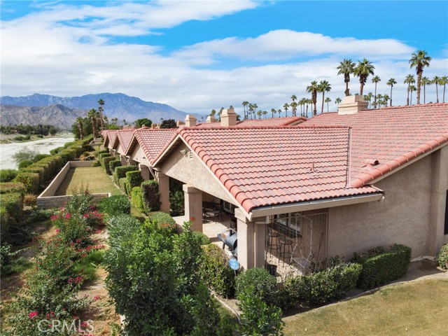 Overview of Patio and rear landscaping