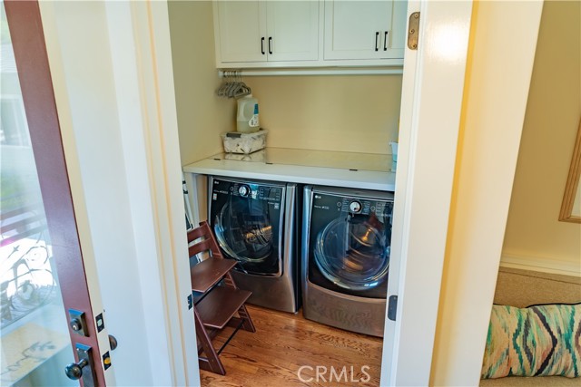 Convenient laundry area off kitchen.