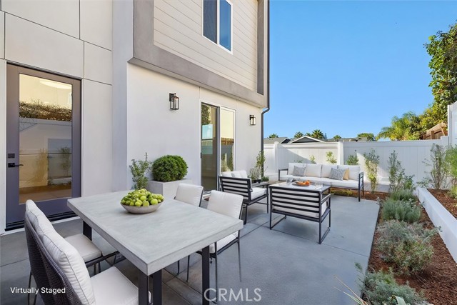 Lower Level Backyard Patio virtually staged
