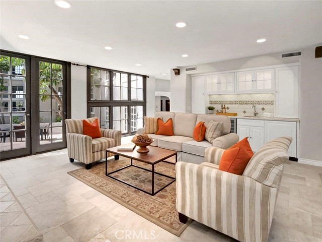 Family Room with Wet Bar