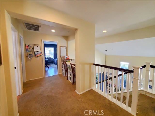 Another view of the upstairs desk area.