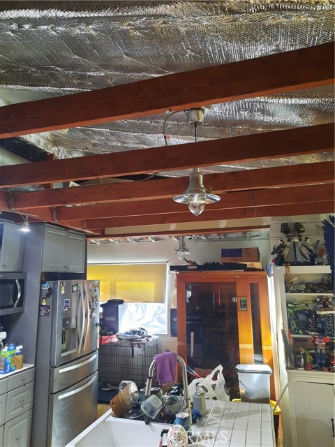 open ceiling and insulation