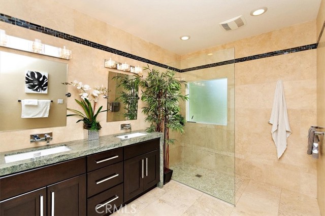 Master bath with walk-in shower