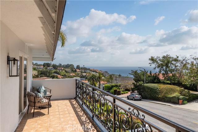 Upstairs balcony.