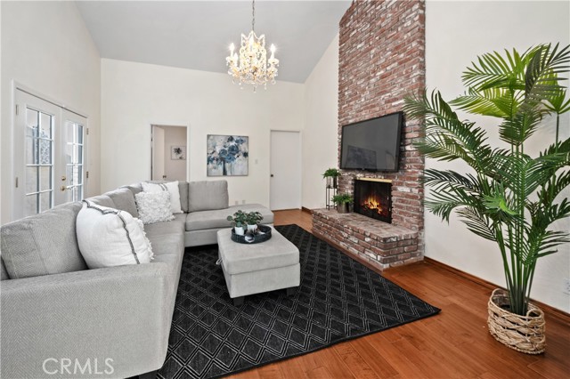 Family room (or use as another ensuite bedroom). Simulated fire in fireplace.