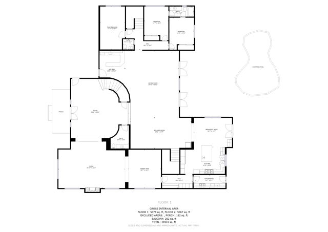 Floor Plan (1st floor)