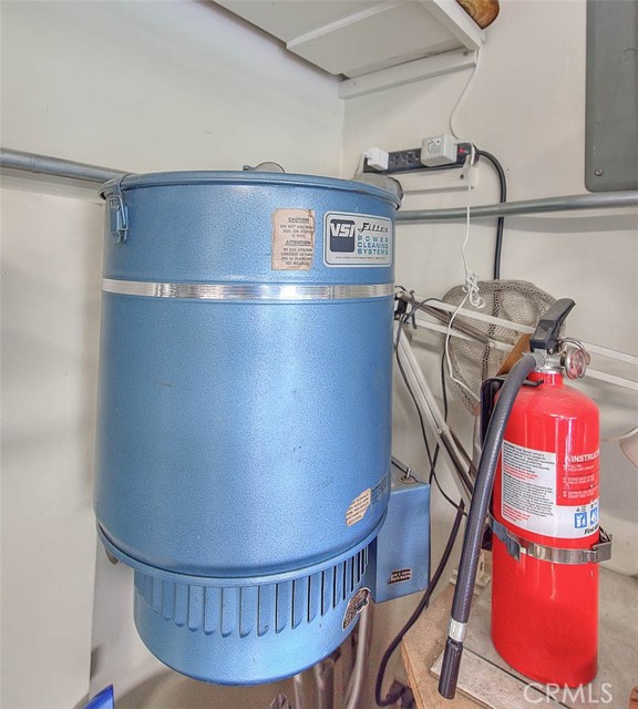 Central Vacuum Canister In Garage.  No More Noisy Vacuuming Inside Home!