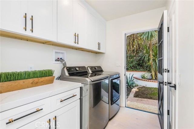 Laundry room off the kitchen.