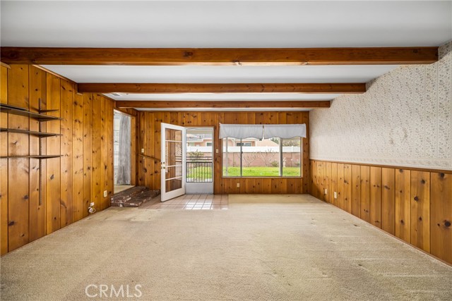 Family Room with Door to Backyard