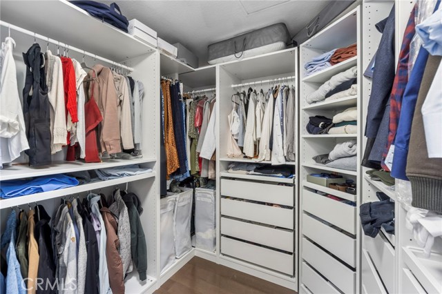 Custom Built-ins in the walk-in closet