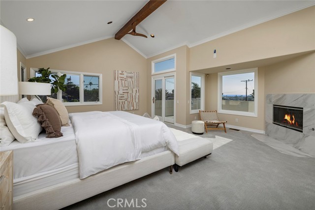 Cozy comfort features throughout the home such as another dual-sided fireplace.