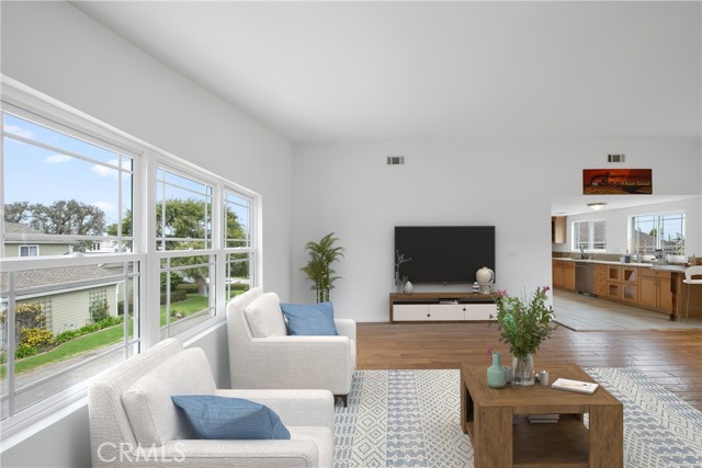 Guest house living and dining room