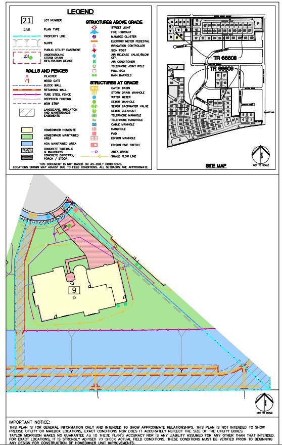 Plot Information for 1242 W Iris Lane