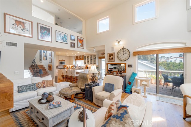 Family room opens to kitchen