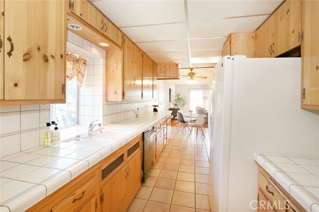 Kitchen with view towards living room