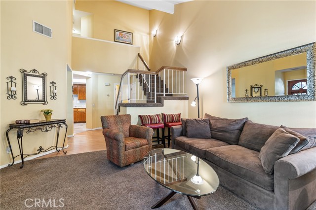 Spacious Living Room and View of Second Level