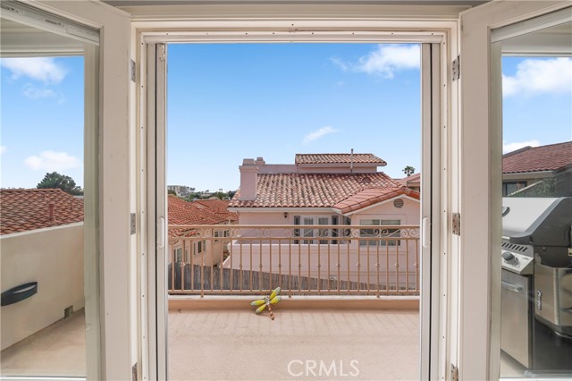 access to a balcony.