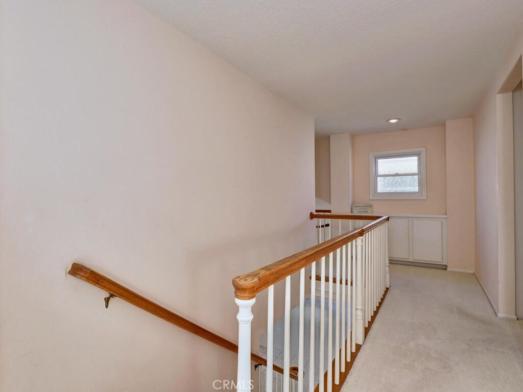 Upstairs landing with linen storage