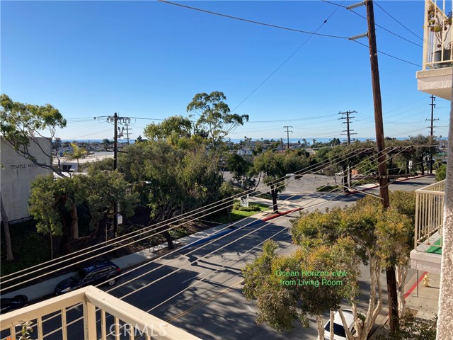 Peek a boo view of Ocean from the Living Room Balcony.