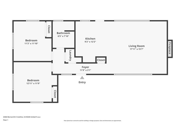 Detail Gallery Image 37 of 37 For 24463 Bernard Dr, Crestline,  CA 92325 - 2 Beds | 1 Baths