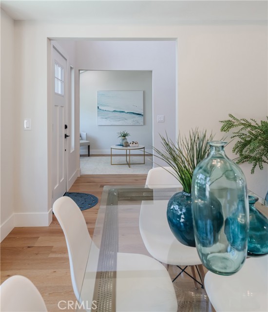 dining room through foyer to front room