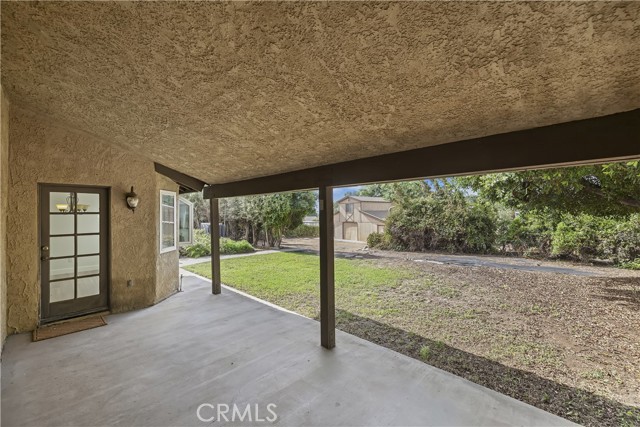 Back covered patio